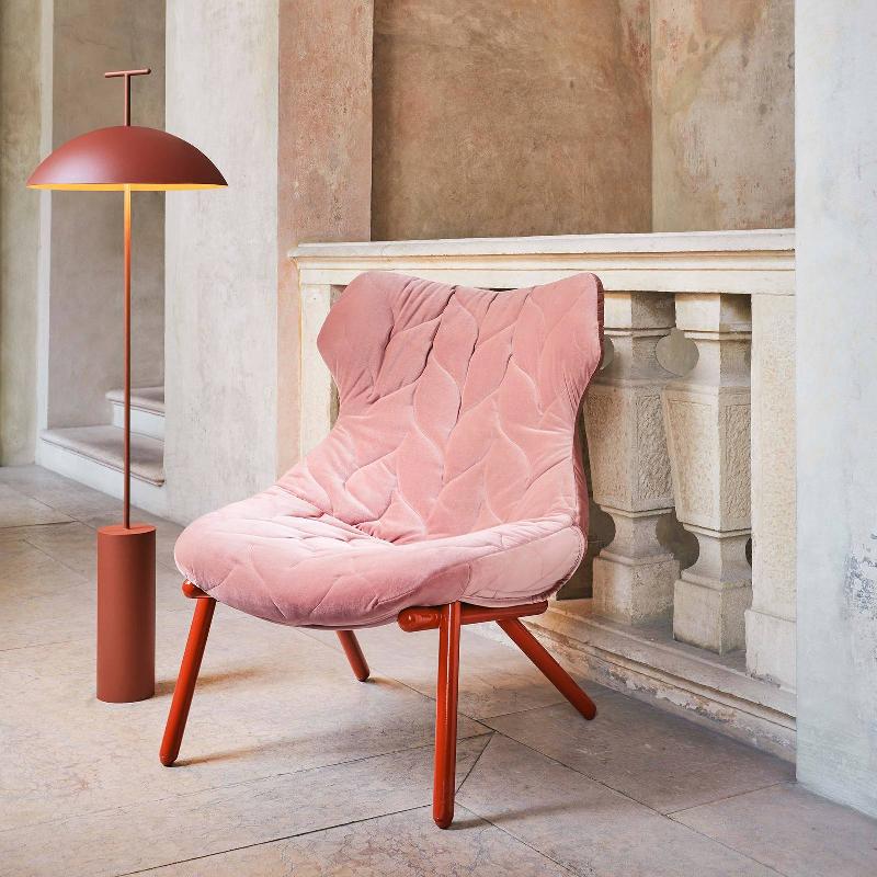 KARTELL GEEN-A LAMPADAIRE LED, ROUGE TUILE