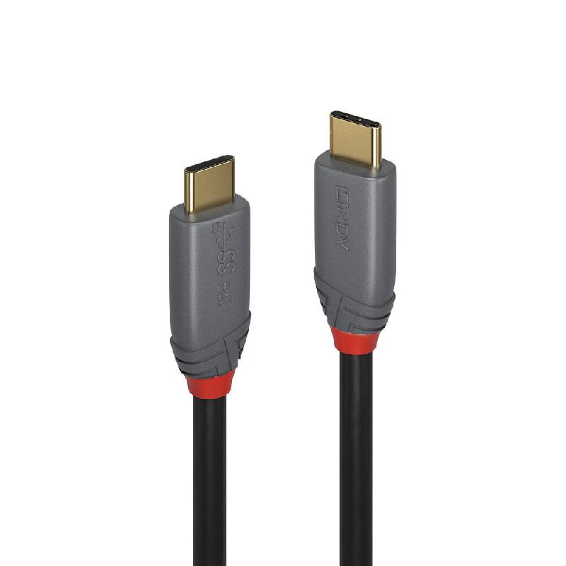 Lindy 36902 - Câble USB 3.1 Type C/C 5A PD Anthra Line M/M, 1,5 m - 36902_0