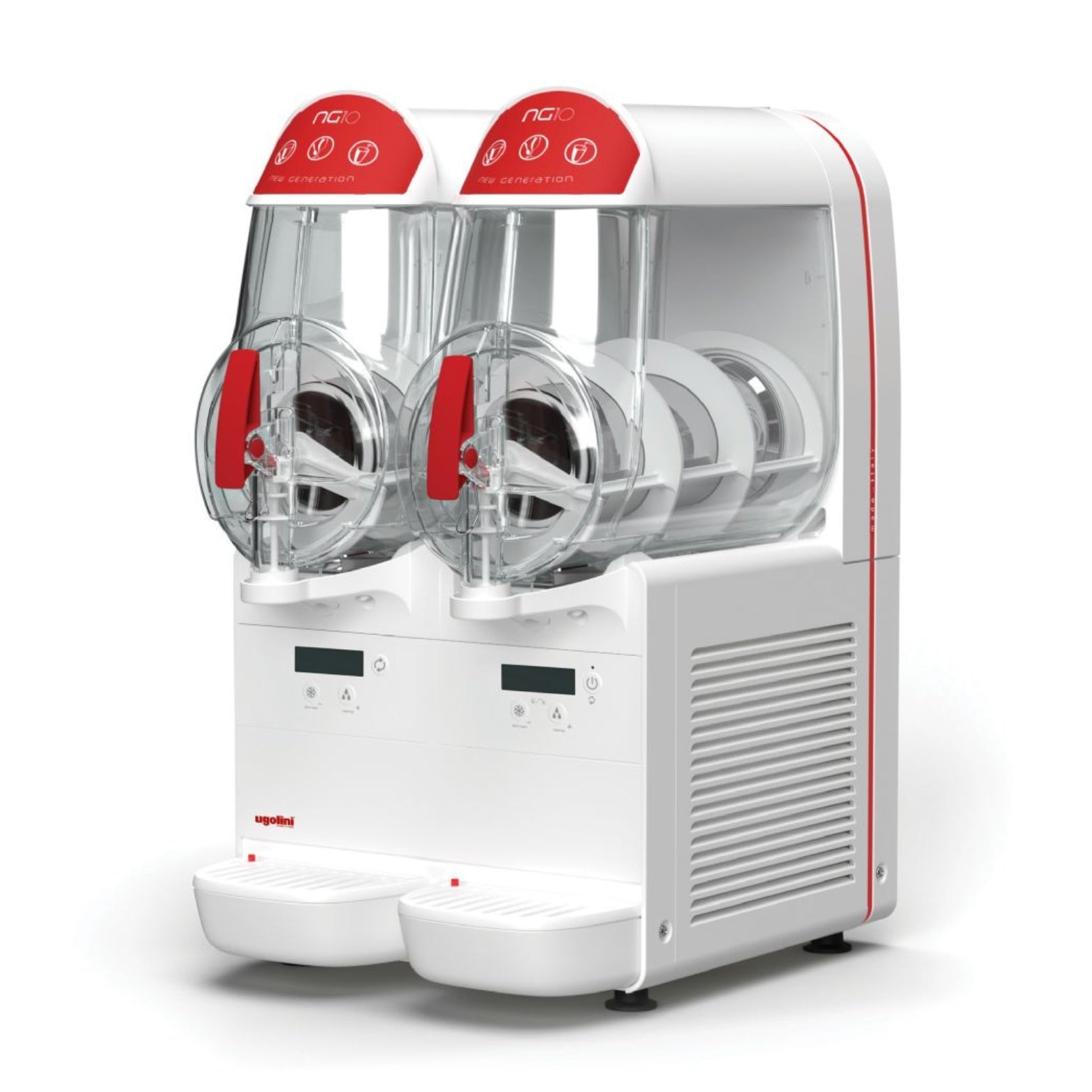 Machine à granita professionnel, compact et facile à utiliser, capacité 2 x 10 litres- ugolini - ng easy électronique 10-2_0