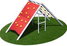 Maisonnette inox PE escalade Microparc MGIFE - Structure de jeux à thèmes - CREA Equipements_0