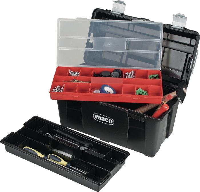 Mallette à outils Toolbox 31-26 - Polypropylène robuste - L445xP230xH235mm - Pochette RAACO_0