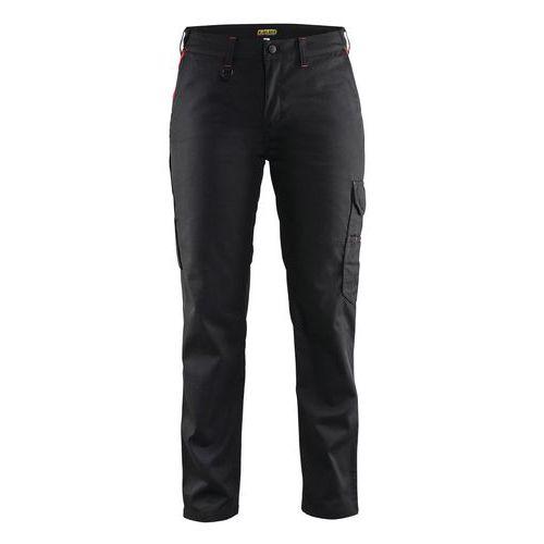 PANTALON DE TRAVAIL INDUSTRIE FEMME NOIR/ROUGE TAILLE 48 - BLAKLADER