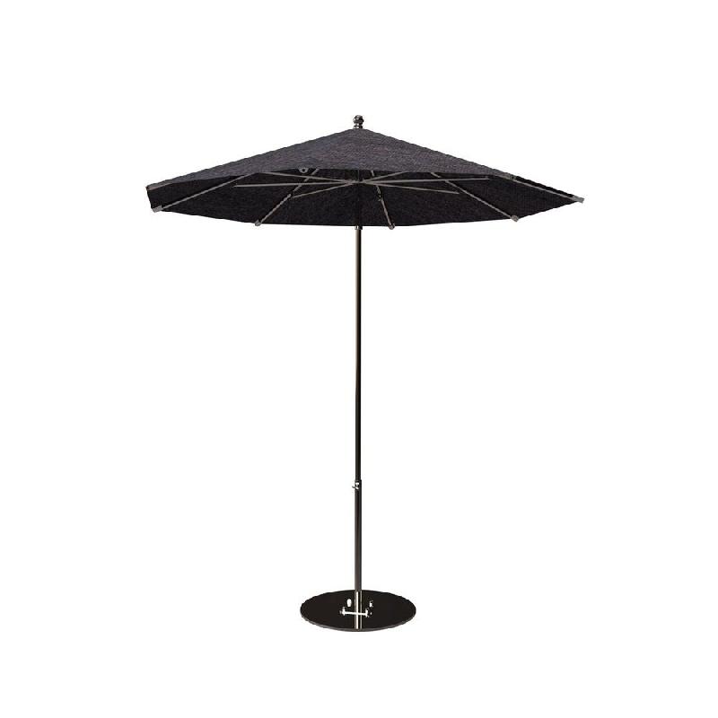 Parasol pour terrasse Pro Moorea rond Ø200cm armature + toile + housse - charbon_0