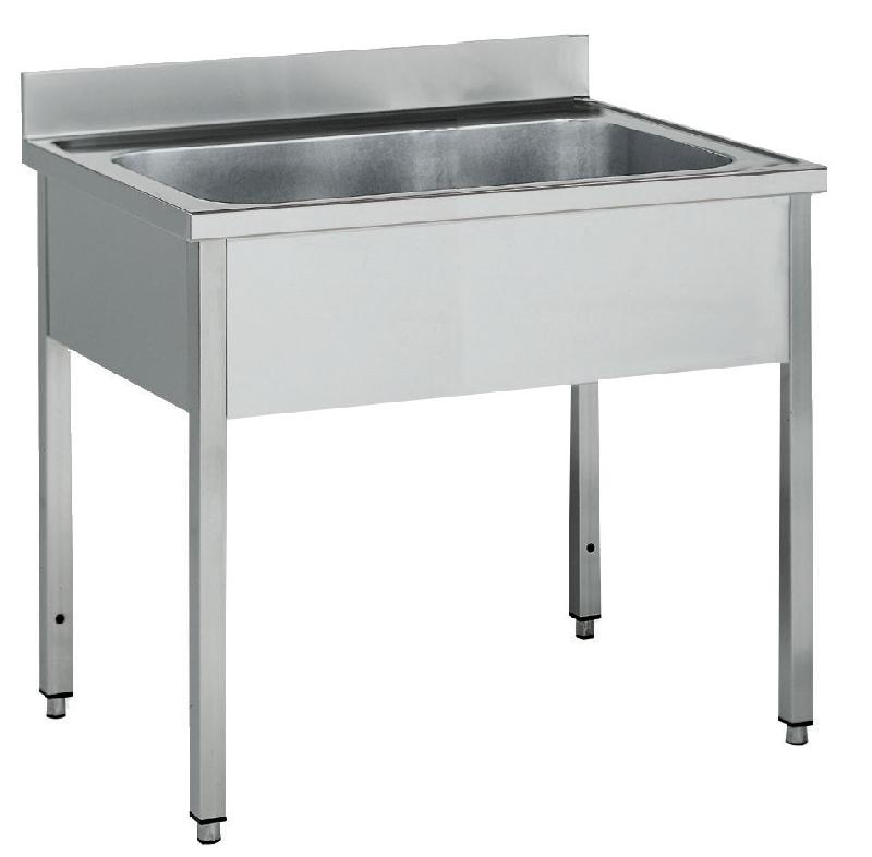 Plonge pâtissière inox - 1 bac - profondeur 700 mm - longueur 1000 à 1800 mm - NOSEM_0