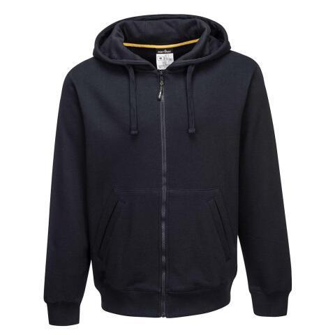 PORTWEST KS31 SWEATSHIRT ZIPPÉ À CAPUCHE NICKEL NOIR - TAILLE S