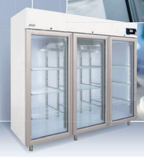 Réfrigérateur médical MPR 2100 - 12 modèles de 110 à 2100L - Acier INOX ou tôle plastifiée - Portes vitrées triple cristal_0