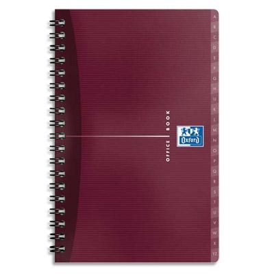 REPERTOIRE OXFORD OFFICE - SPIRALES - COUVERTURE SOUPLE - FORMAT 14.8X21CM - 180 PAGES - REGLURE LIGNE 7MM
