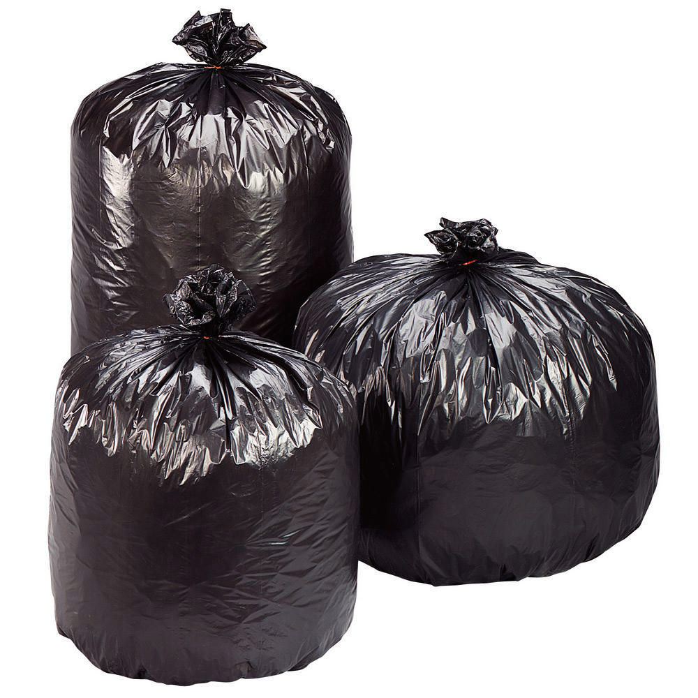SACS POUBELLE PLASTIQUE ECONOMIQUE - 100 L - GRIS - CARTON DE 100 SACS