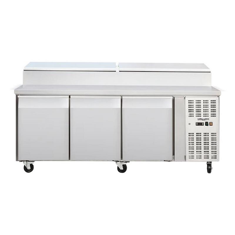 Saladette professionnel positive ventilée 3 portes avec capot pour ... - PTHSH3000800_0