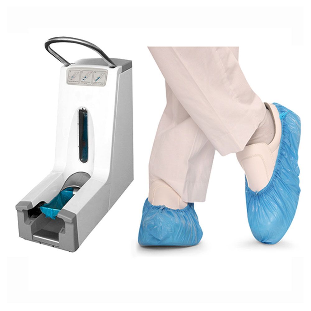 Set distributeur de couvre-chaussures 200 - Inclus 1'100 sur-chaussures jetables en CPE, sans électricité_0