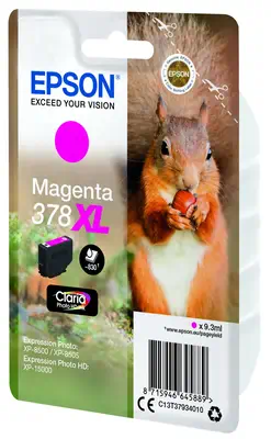 Singlepack Magenta 378XL Claria Photo HD Ink_0