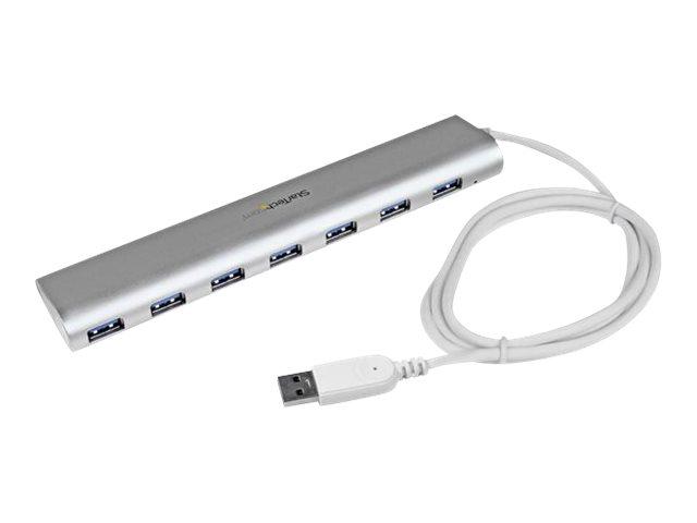 STARTECH.COM HUB USB À 7 PORTS AVEC ETHERNET, USB-A, GIGABIT ETHERNET/GBE, USB 5GBPS, DESIGN ROBUSTE, ALIMENTATION PAR BUS, HUB USB 3.0 PORTABLE POUR ORDINATEUR PORTABLE