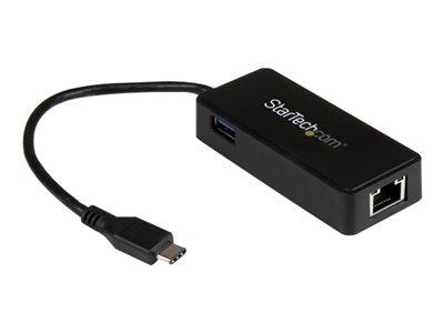 STARTECH.COM ADAPTATEUR RÉSEAU USB-C VERS RJ45 GIGABIT ETHERNET AVEC PORT USB SUPPLÉMENTAIRE - M/F - USB 3.1 GEN 1 (5 GB/S)