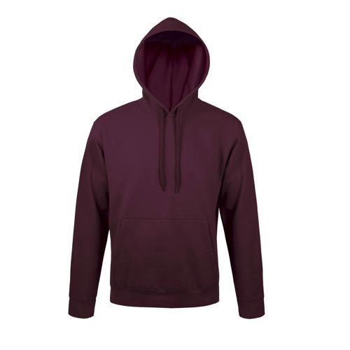 SWEAT PERSONNALISABLE À CAPUCHE EN COTON BORDEAUX