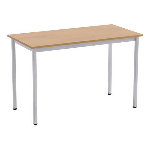 TABLE DE RESTAURANT COLLECTIF 120X60 HÊTRE/GRIS C - PERFECTA