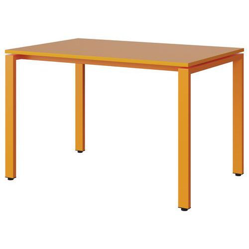 TABLE MALIBU 120X80 T6 SOUDÉ STR ABS ORANGE U340/ORANGE 1028