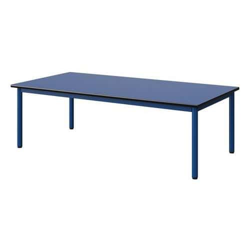 TABLE MALIBU 160X80 T1 4P STR ANTIB BLEU U525/NOIR BLEU 5005