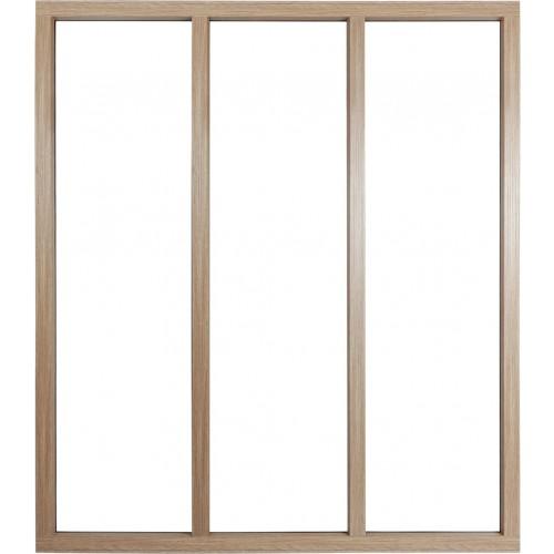VERRIÈRE INTÉRIEURE 3 CARREAUX 130 X 93,2 CM BOIS KIT ATELIER