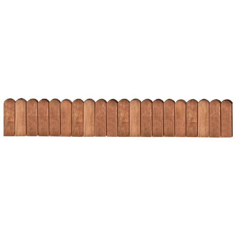 Vidaxl rouleau de bordure marron 120 cm bois de pin imprégné 49106_0
