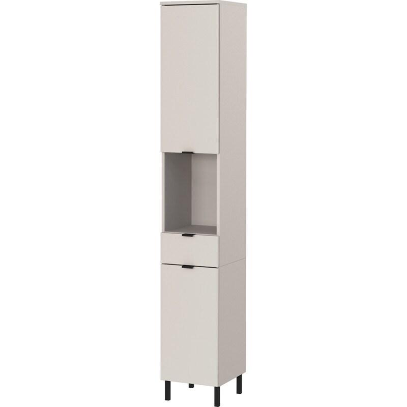 Vivabita Colonne de salle de bain moderne H 190 cm gris cachemire Ariana - 3665367398640_0