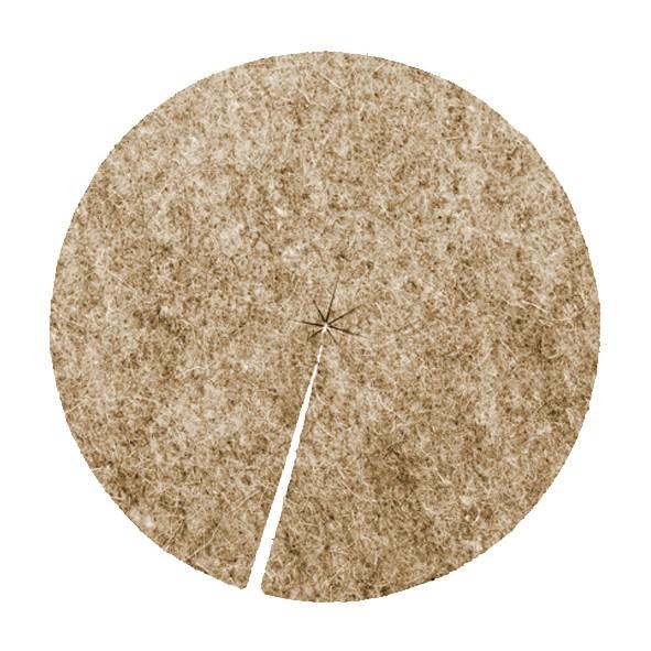 50 disques de paillage en laine naturelle - 40cm - épaisseur 4mm - densité 600gr/m²_0