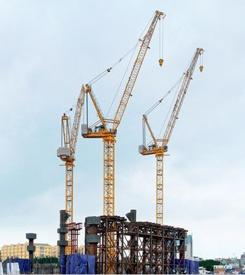 542 HC-L 12/24 Litronic Luffing - Grue à tour Liebherr - Hauteur max. sous crochet 47,50 m - Capacité de levage max. 24 000 kg - Portée max. 65,00 m_0