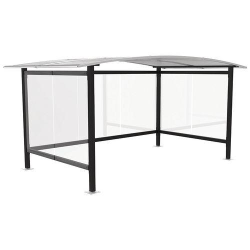ABRI CYCLES VIADENE ACIER SIMPLE NOIR PROFOND - ABRI PLUS