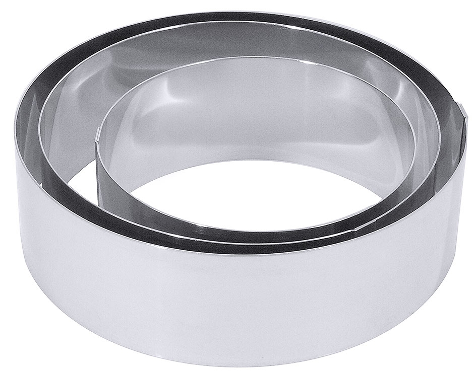 ANNEAU DE GÂTEAU À LA CRÈME GLACÉE, TRÈS BRILLANT, DIAMÈTRE : 20CM, HAUTEUR 6CM