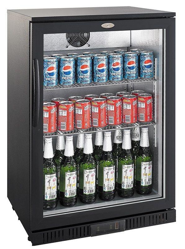 Arrière bar réfrigérée noir 1 porte l600 7527.0005 COMBISTEEL_0