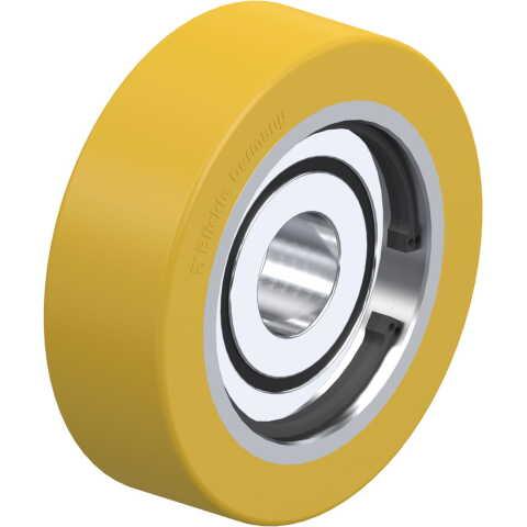 BLICKLE - GALET GUIDE Ø 80MM BANDAGE POLYURÉTHANE PU 230KG - FSTH 80X25/20-15K