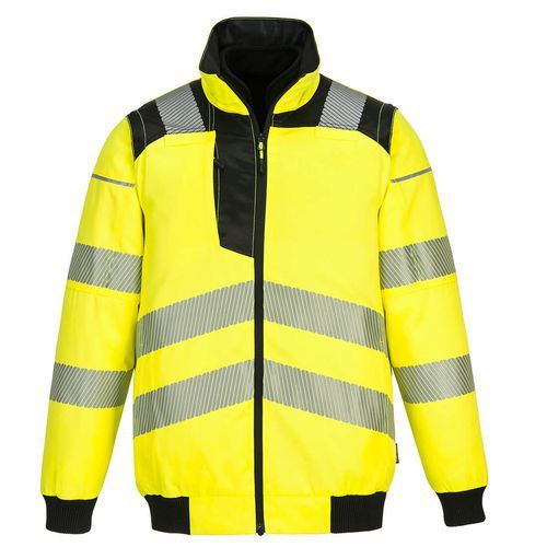 BLOUSON PW3 HAUTE VISIBILITÉ 3-EN-1 PW30 NOIR/JAUNE M - PORTWEST