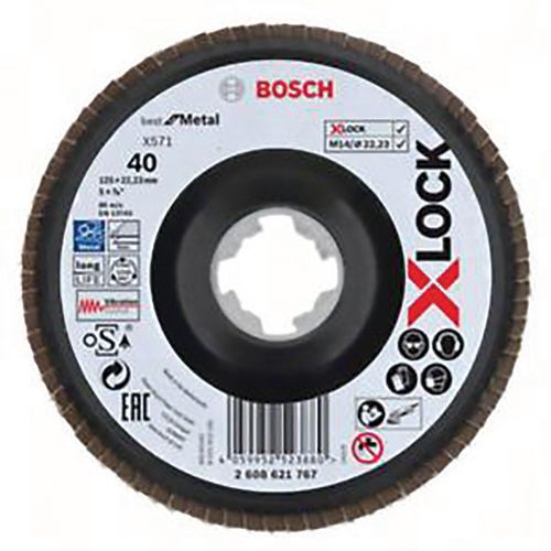 BOSCH 10 PLATEAUX À LAMELLES X-LOCK X571 - BOSCH