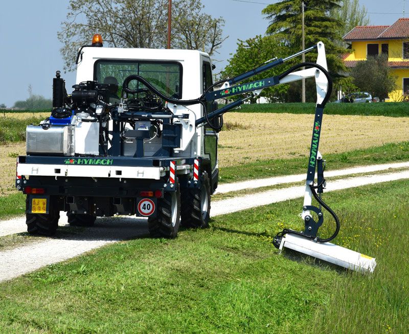 Buddy broyeur d'accotement - Hymach - châssis autoportant réglable en hauteur avec bras hydraulique polyvalent_0