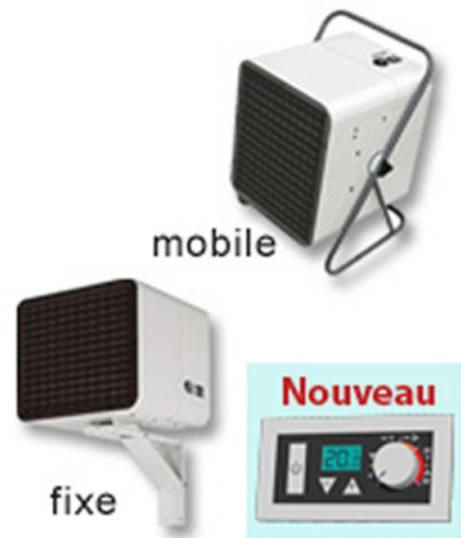 CHAUFFAGE AÉROTHERME ÉLECTRIQUE - NOIROT - AÉROTHERME MOBILE-FIXE - 4500/3000W