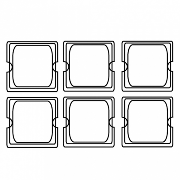 COUVERCLE GN 1/6 EN POLYCARBONATE POUR RÉFÉRENCE 202.29 17,6X16,2CM - AZ BOUTIQUE - GASTRONORME