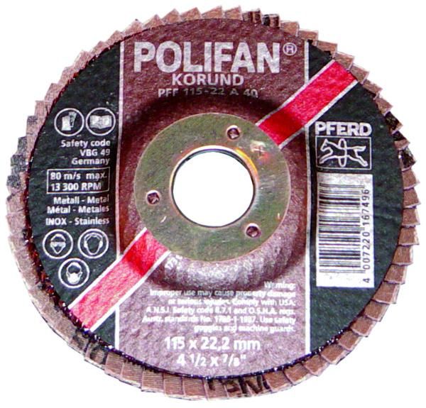 DISQUE D115 A SURFACER 'POLIFAN' GRAINS 40 A