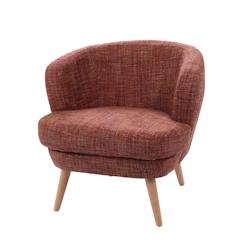 Fauteuil Atalaya Terracotta -  Rouge Autre Tissu Amadeus 66.5x68 cm - rouge 3520071930329_0