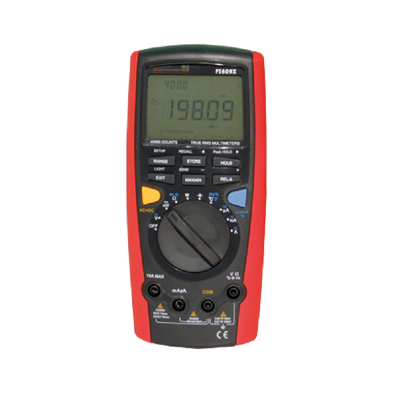 FI609X | Multimètre numérique TRMS AC+DC, 40 000 points, avec mesure de puissance_0