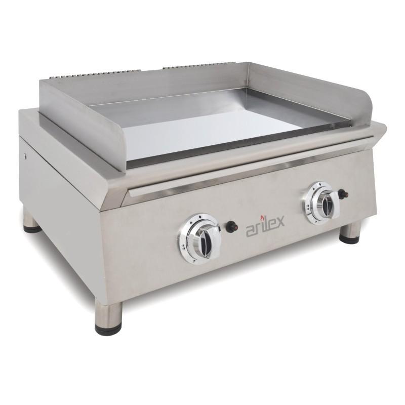 Fry-Top à gaz lisse en CHROME - L700 | Arilex - 70FRYGCN_0