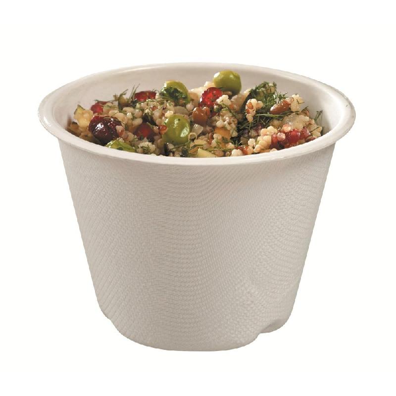Gobelet boisson chaude Bodega bagasse laminée blanche 240ml - par 300_0