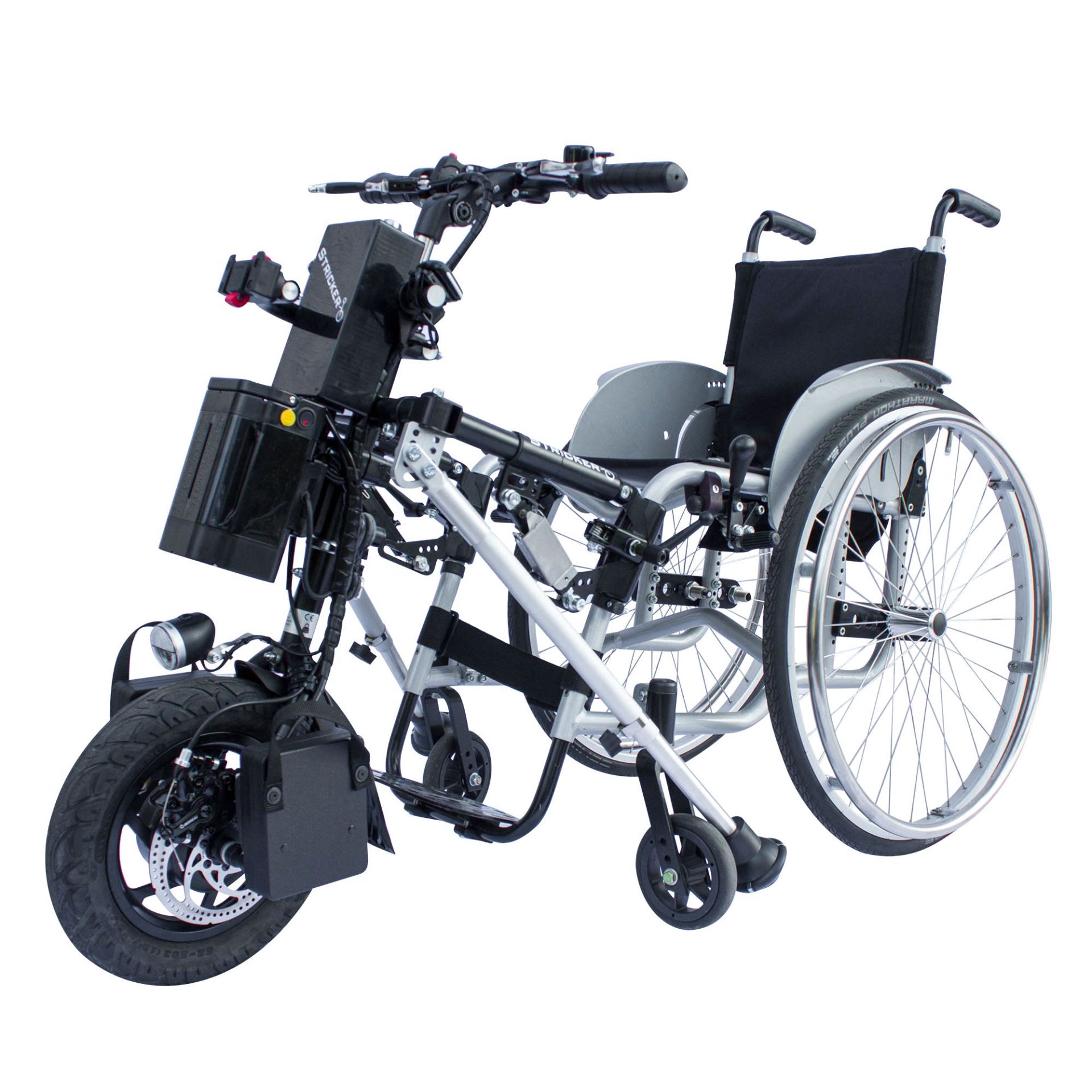 Vélo Handbike ultra compact tout electrique 12'' Stricker avec compteur de vitesses_0