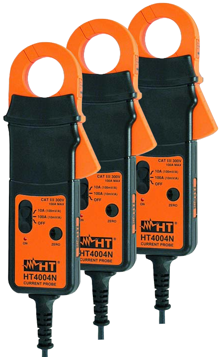3 PINCES DE COURANT AC/DC 100A, MACHOIRE RIGIDE DIAM.32MM MAX. POUR SOLAR300N, MPP300 - HTIHT4004N-X3