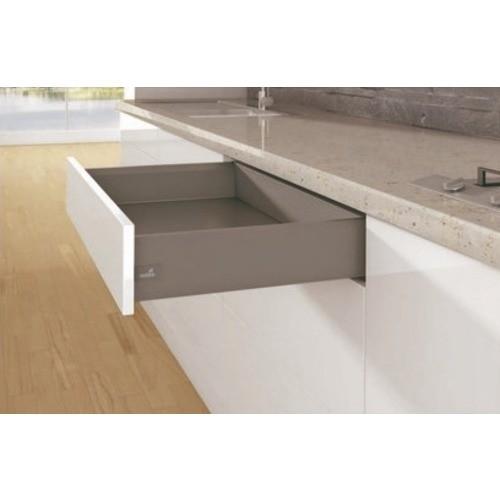 KIT TIROIR SIMPLE ARCITECH - HAUTEUR PROFIL 126 MM - ANTHRACITE - L650 MM HETTICH