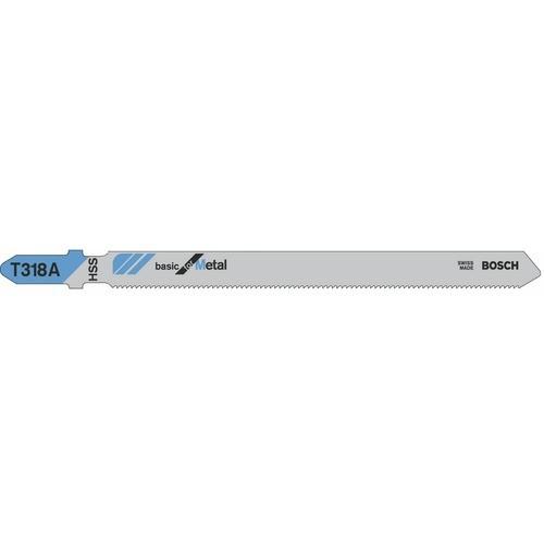 LAME DE SCIE SAUTEUSE HSS POUR TÔLES ET DIVERS MATÉRIAUX - T 318 A BOSCH