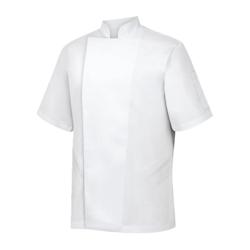 METRO PROFESSIONAL Veste de cuisine homme manches courtes passepoilé blanc T.S - S textile 7184-22_0