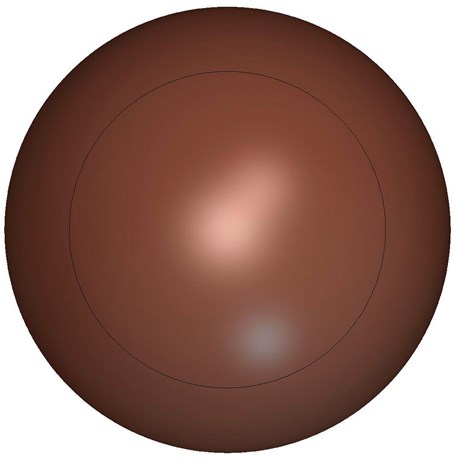 MOULE CHOCOLAT - 3 EMPREINTES DEMI-SPHÈRE 12.2 CM