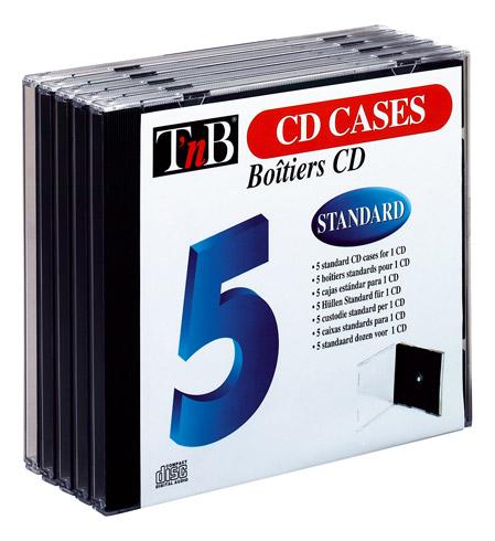 LOT 5 BOÎTIERS CD STANDARD TNB