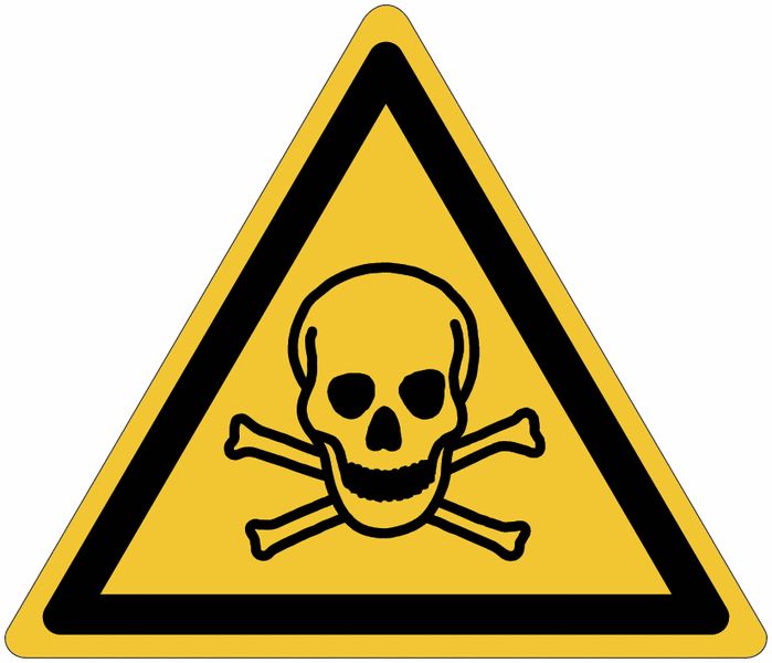 PANNEAU ISO 7010 DANGER MATIÈRES TOXIQUES