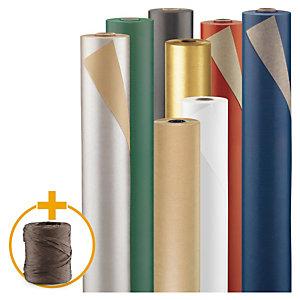 PAPIER CADEAU KRAFT ROSE 70 CM X 100 M