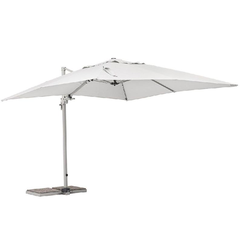 Parasol déporté Saragozza 3 x 3 x 2,55 m gris_0
